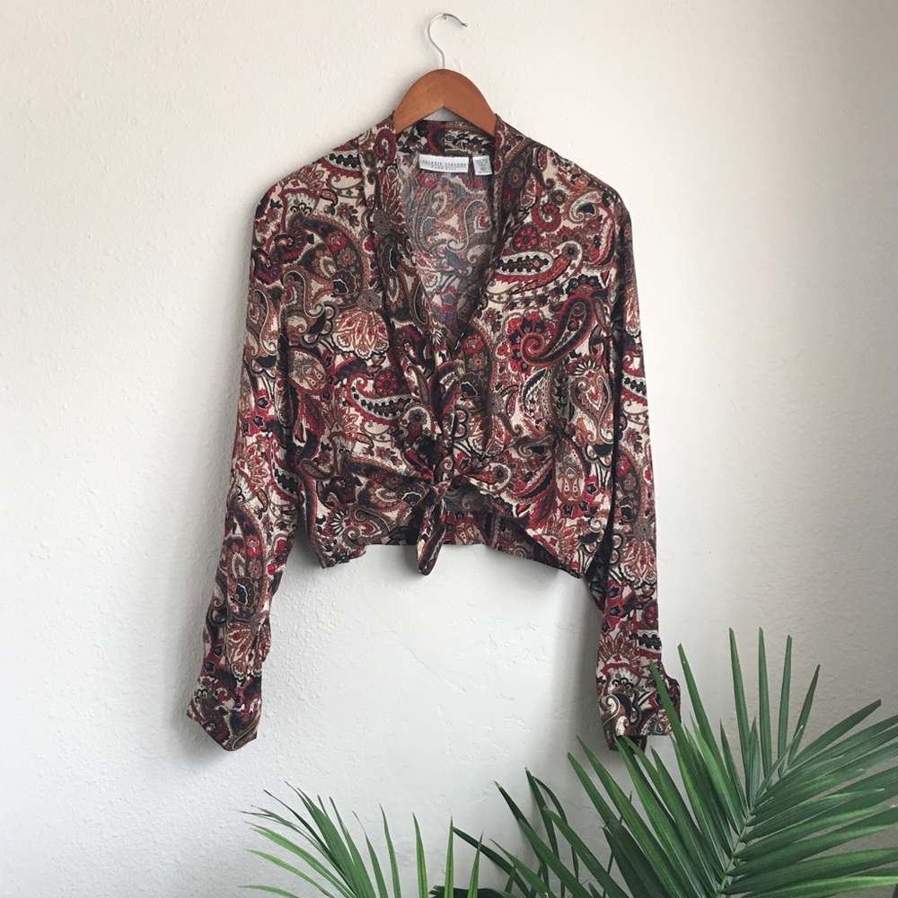 Valerie Stevens Pure Silk tie top
